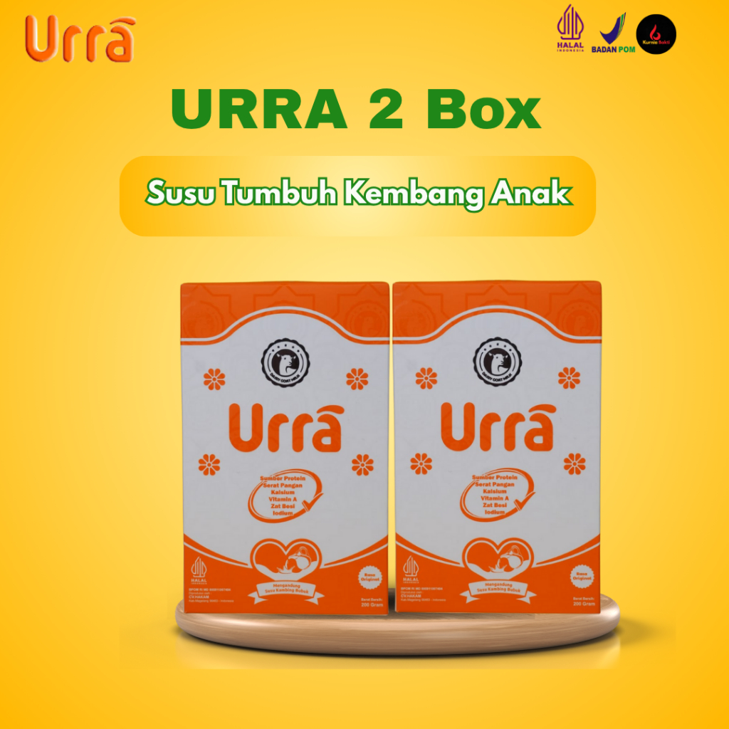 

URRA Susu Kambing Saneen - Penambah Berat Badan & Tinggi Badan Anak - 2 Box