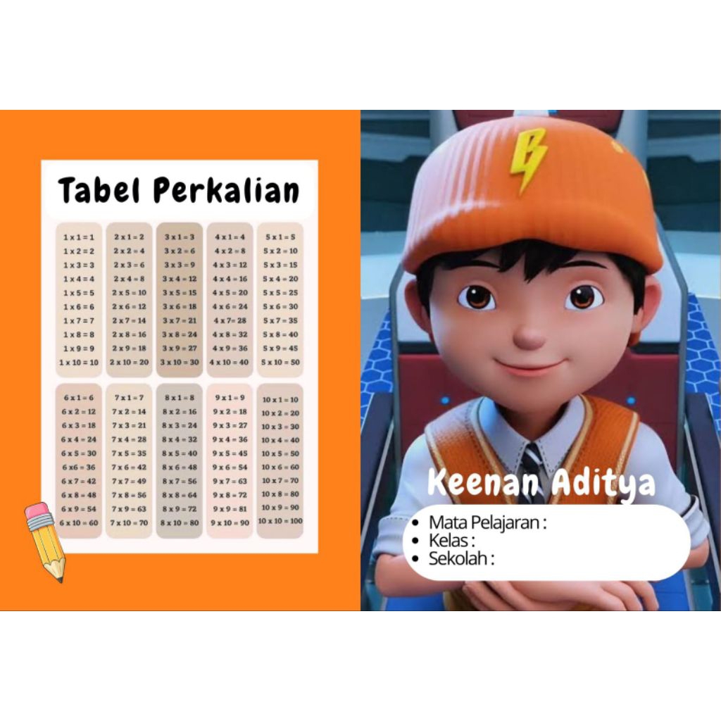 

Buku tulis sekolah custome || Boboiboy