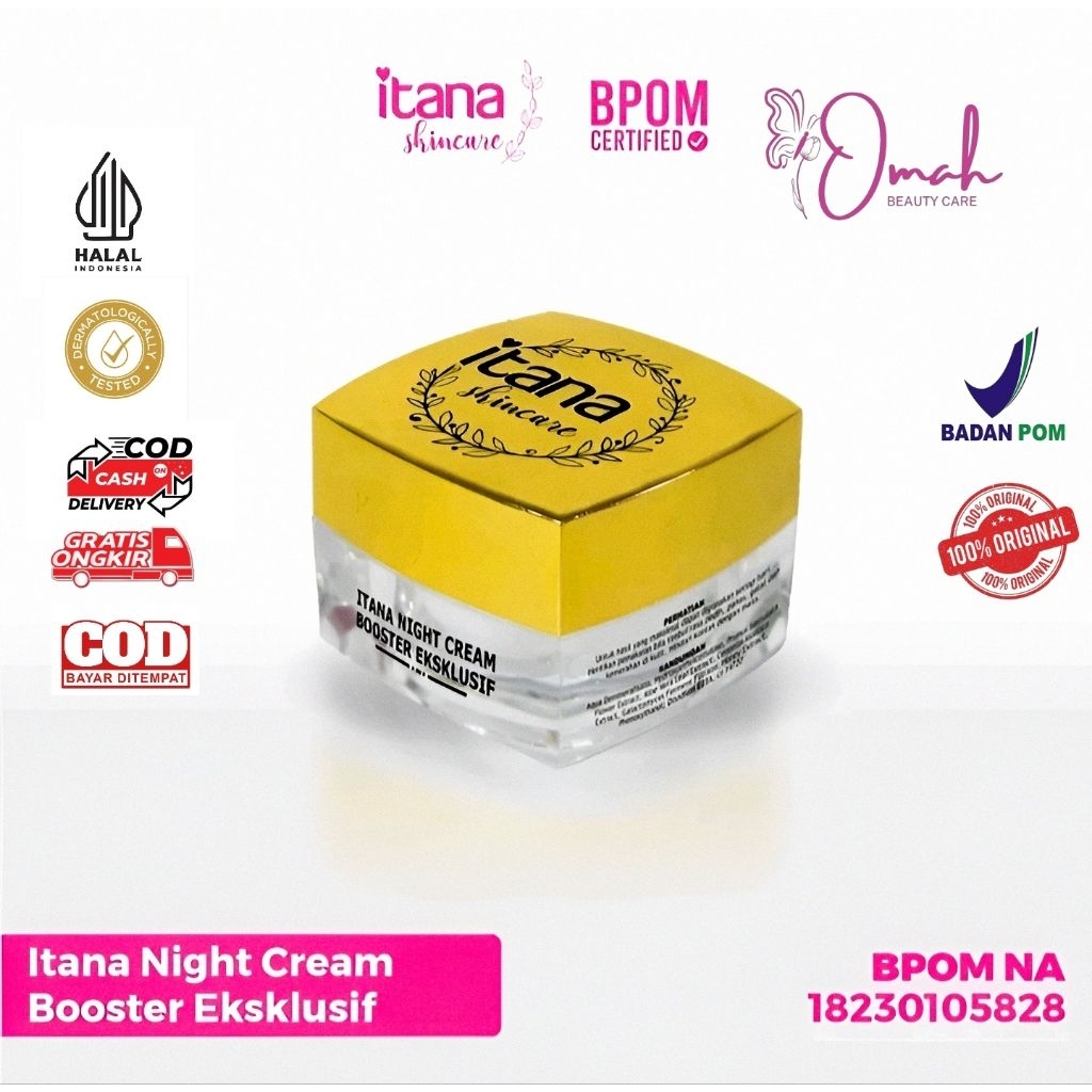 Itana Skincare - Itana Night Cream Booster Ekslusif ( NIGHT CREAM BOOSTER ITANA)