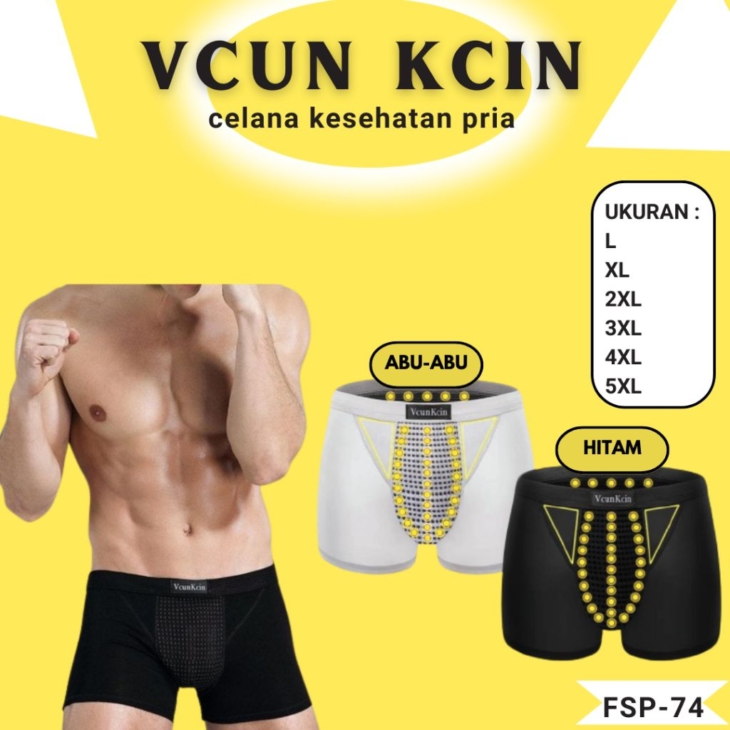 Celana dalam kesehatan vital pria boxer vcun kcin untuk pria dewasa