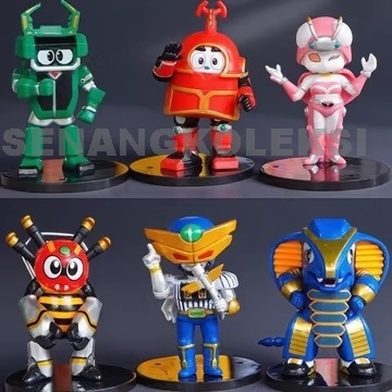 Action Figure B-ROBO KABUTACK Figure Robot KABUTAKU Set isi 6 pcs