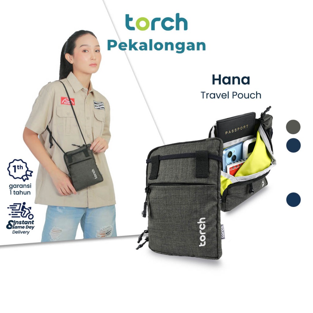 TORCH Hana Tas Selempang HP Passport Travel Pouch Tas Konser Multifungsi