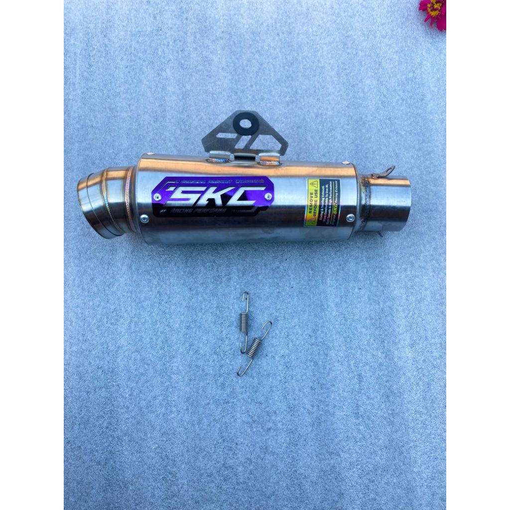 slincer knalpot skc original jrm emblem titanium dos inlet50mm