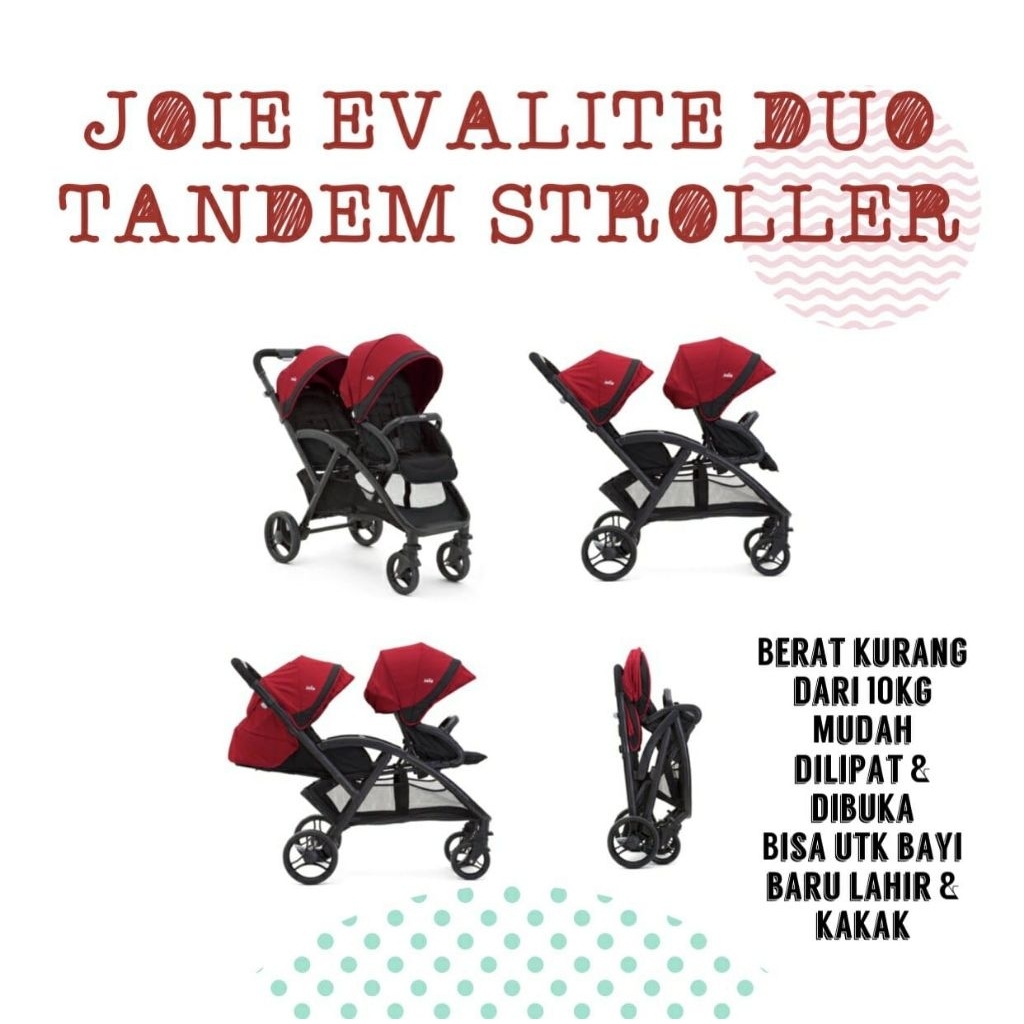 [SEWA] Joie Evalite Duo Stroller Tandem