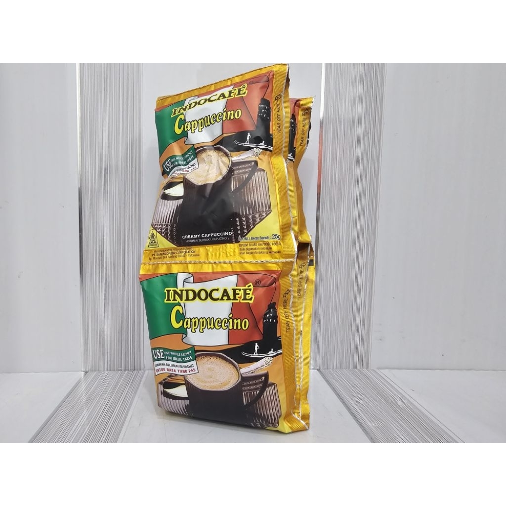 

Indocafe Cappuccino Renceng 25g x 10 Sachet