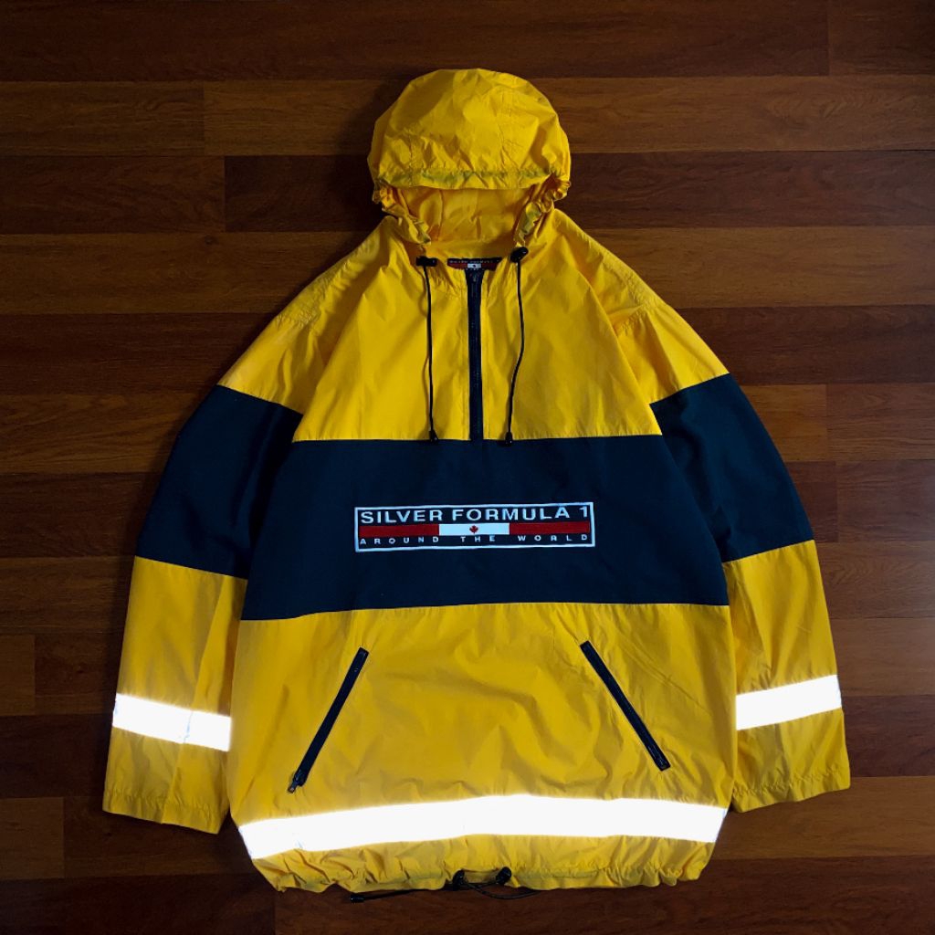 Silver formula 1 around the world canada vintage jacket ( XL - XXL ) pria