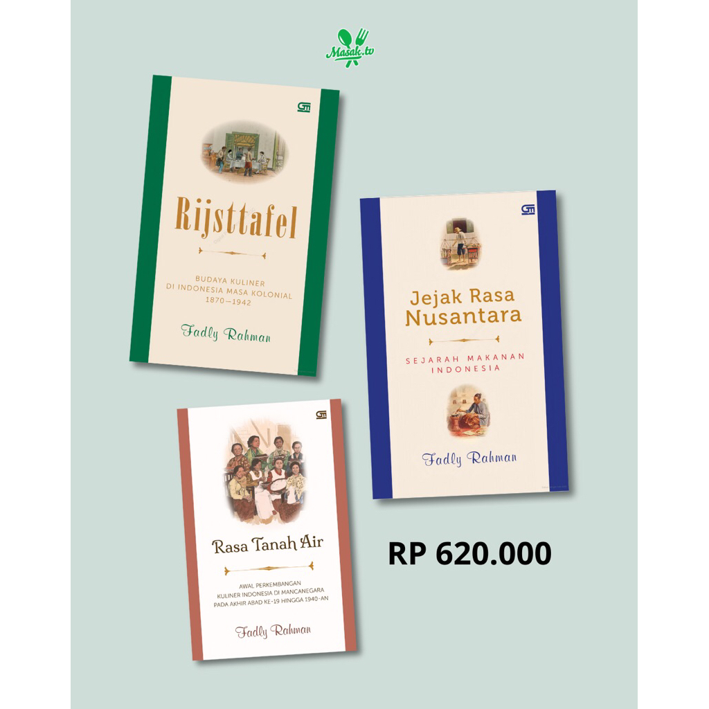 Paket Buku Fadly Rahman, Rasa Tanah Air, Jejak Nusantara & RIJSTTAFEL