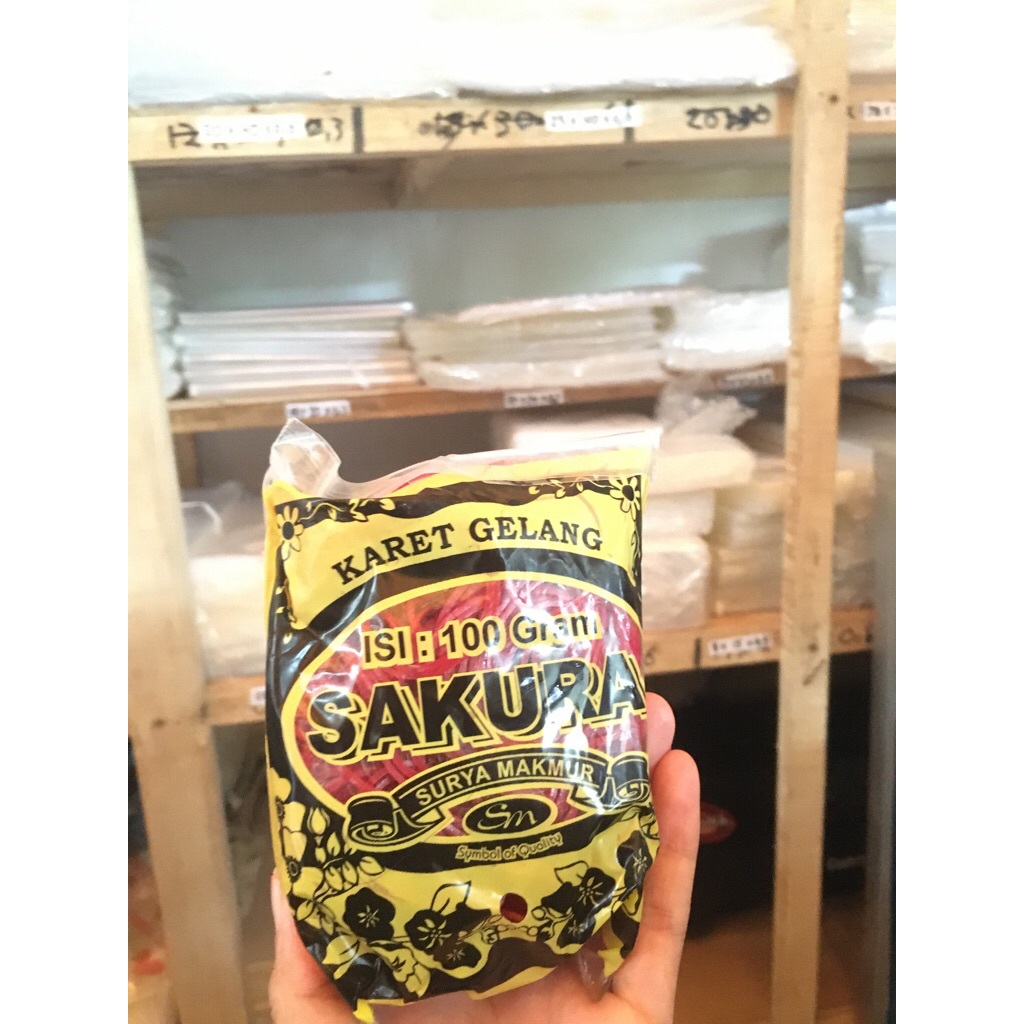 

Karet Gelang Merah Kecil Sakura lentur Kuat Pentil – Harga Grosir Plastik Termurah - Praktis untuk kebutuhan harian dan usaha