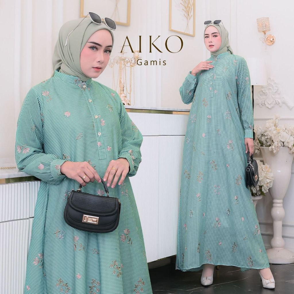 AikoGamis,Celine Dress Katun Bordir