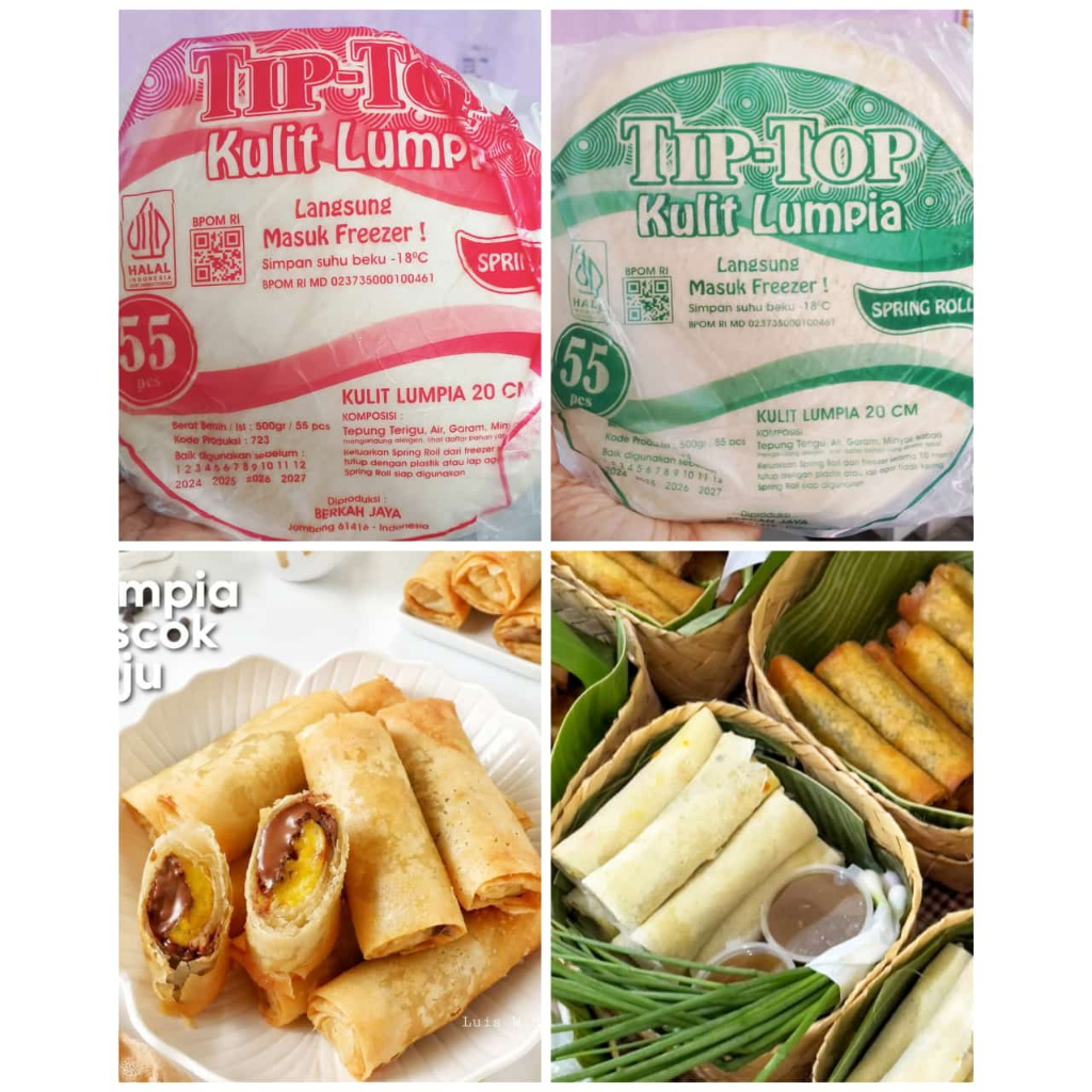 

kulit lumpia tiptop 55 lembar
