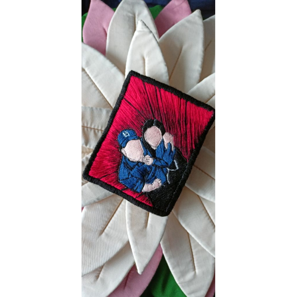 HAND EMBROIDERY ALPHABET PATCH 9 atau 10cm  - PATCH SULAM - KADO PACAR