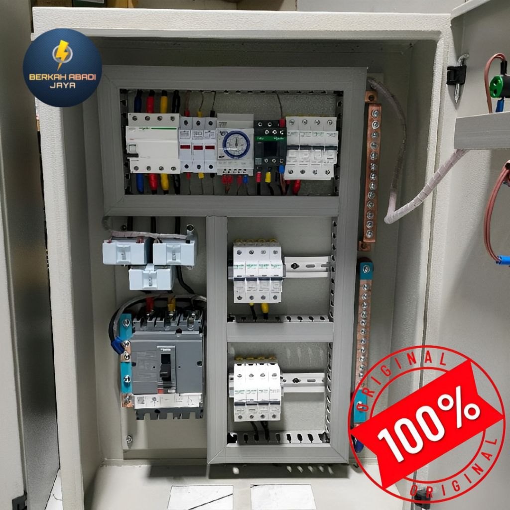panel sdp 3phase 63a + otomatis penerangan digital meter