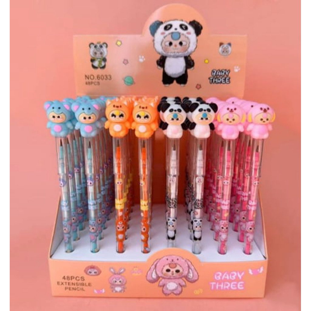 

pensil susun/pencil/babythree/bunny/panda/pensil