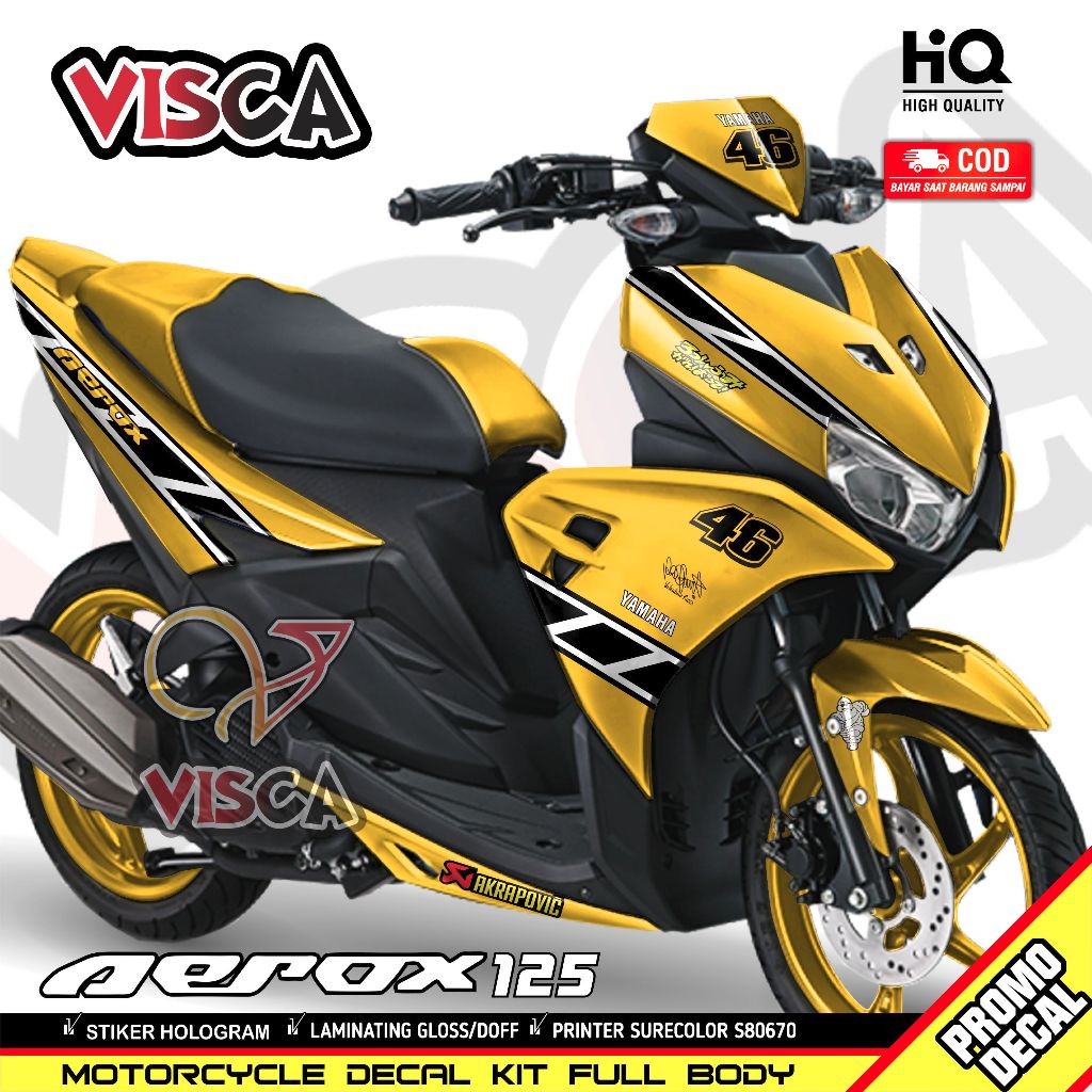 Decal Aerox 125 Full Body Stiker Aerox 125 Full Body Stiker Motor Aerox 125 Full Body SPEEDBLOCK