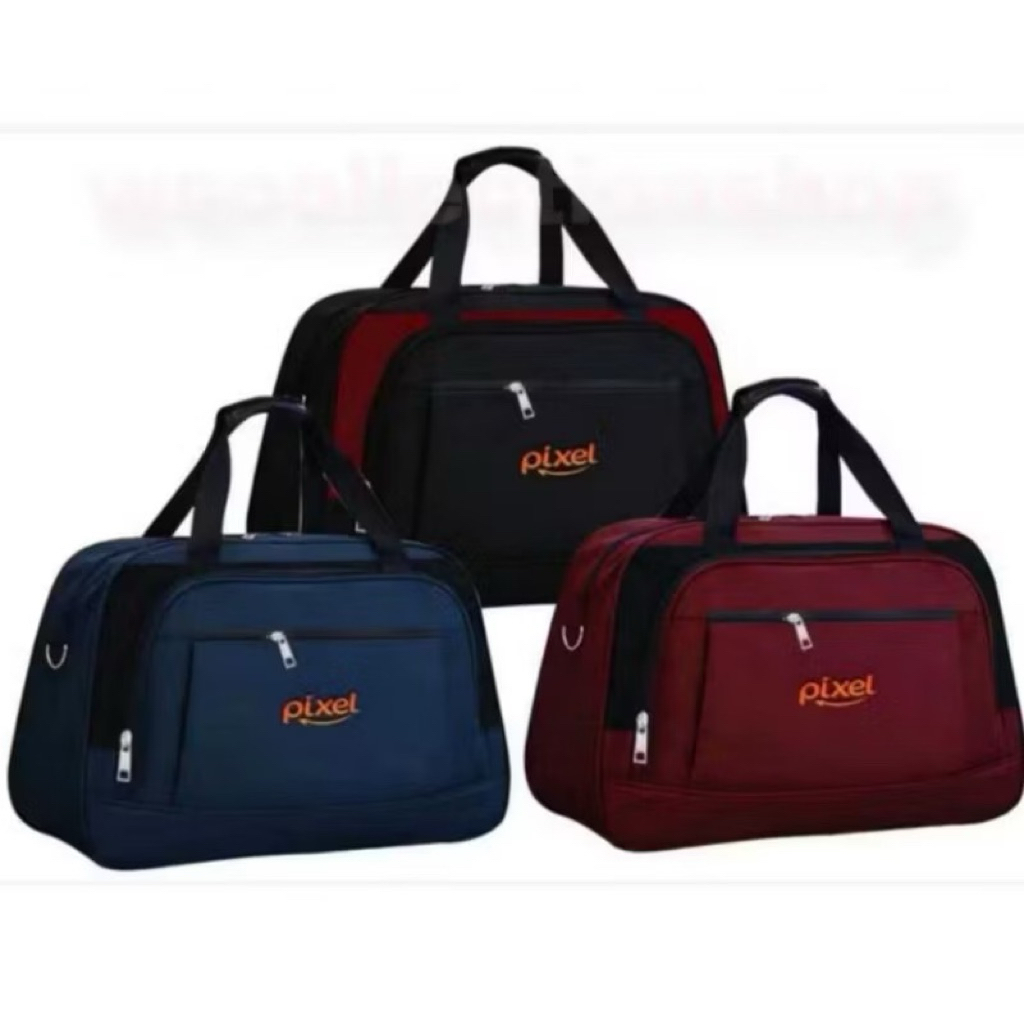 Pixel tas travel bag untuk mudik tas baju pakaian bag bisa selempang/tas pria tas cowok tas jinjing 