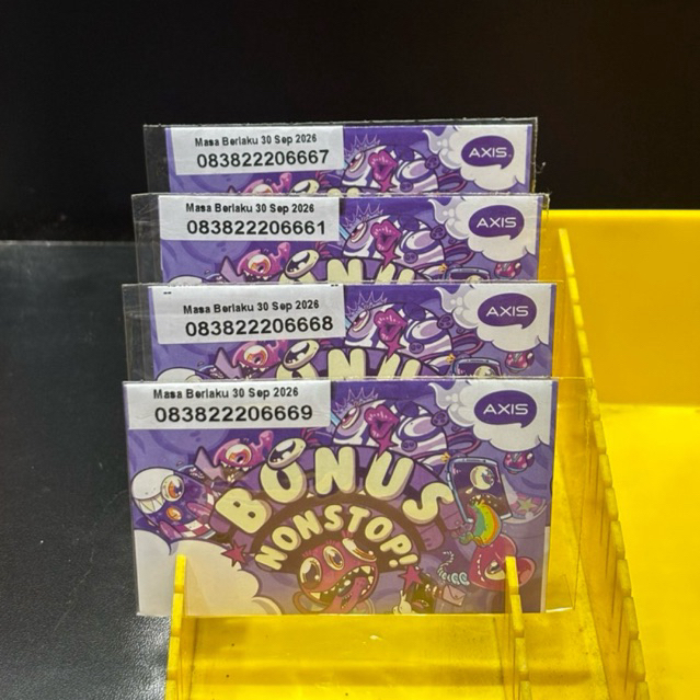 Nomor Cantik Perdana Axis Double Triple Baru Segel Nocan Axis