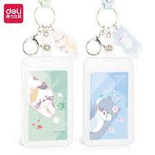 

DELI - NAME TAG / TEMPAT KARTU NAMA / NAME BADGE LUCU MOTIF KUCING SET 64807 WARNA ANTI AIR