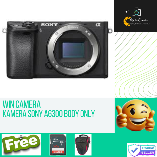 Kamera Sony A6300 Body Only / Camera Sony / Kamera Mirrorless / Camera Mirrorless