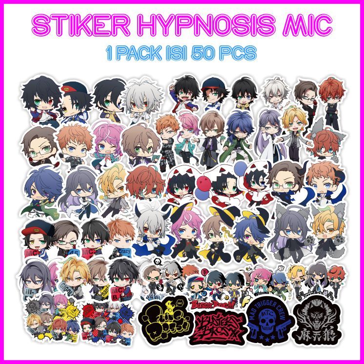 

[1 Pack isi 51 pcs] Stiker Hypnosis Mic: Division Rap Battle Sticker Anime MurMer - ddu-du sticker