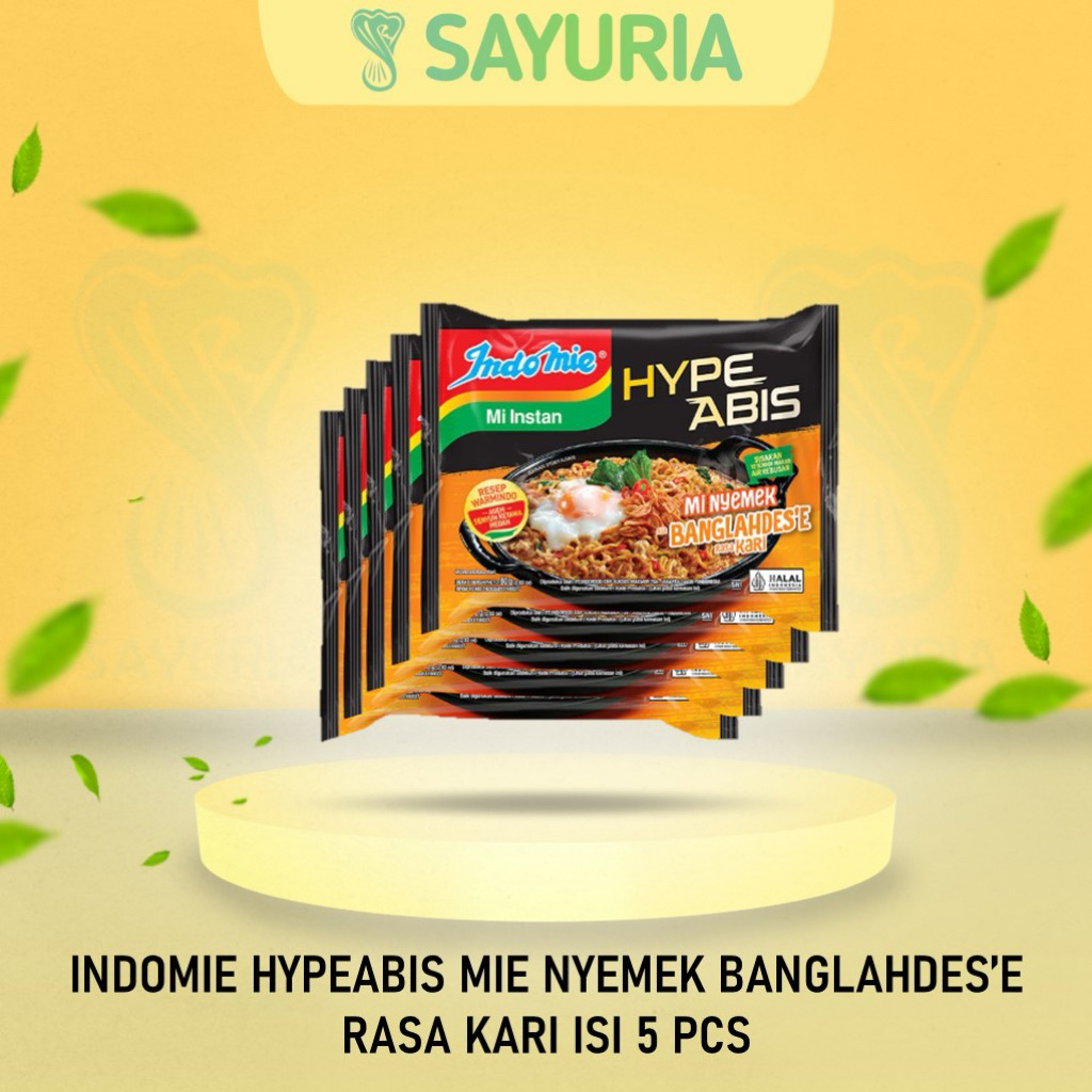 

INDOMIE HYPEABIS MIE NYEMEK BANGLAHDES’E RASA KARI ISI 5 PCS
