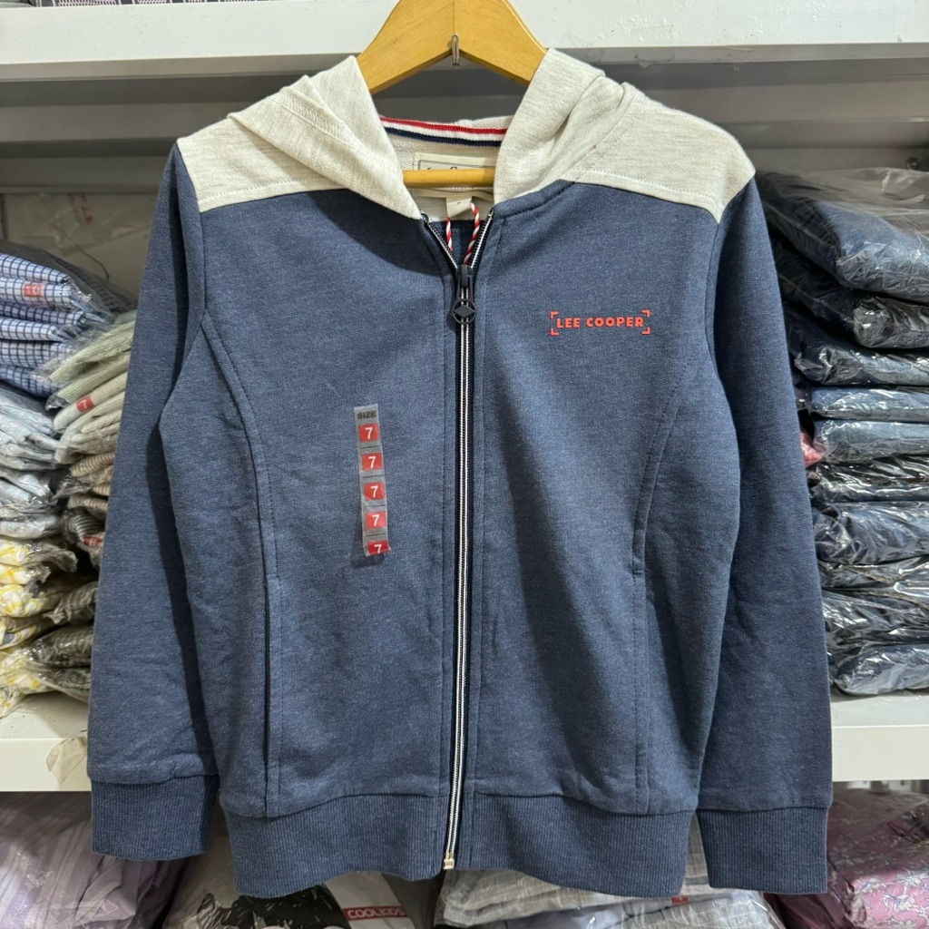 Lee Cooper Kids Original Jaket Hoodie Anak Laki-laki d042K