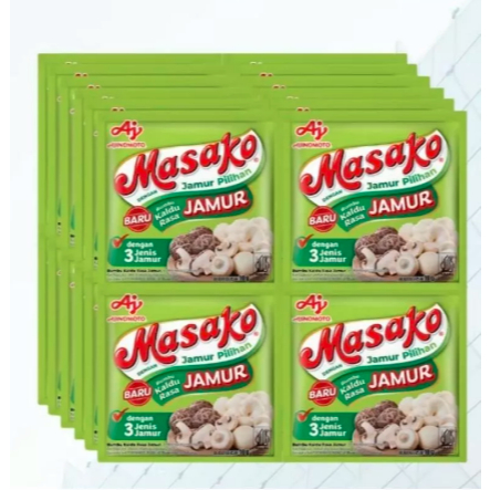 

MASAKO Rasa Jamur Bumbu Peyedap Makanan Saset 10g 12pcs
