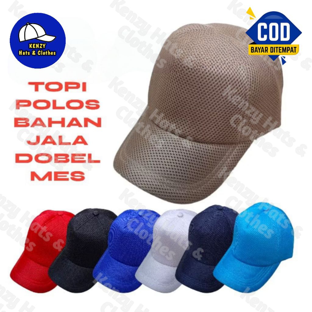 Topi polosan Doublemes - Topi Doublemes polos - Topi polos Asn - Topi polos korpri - Topi polos BUMN