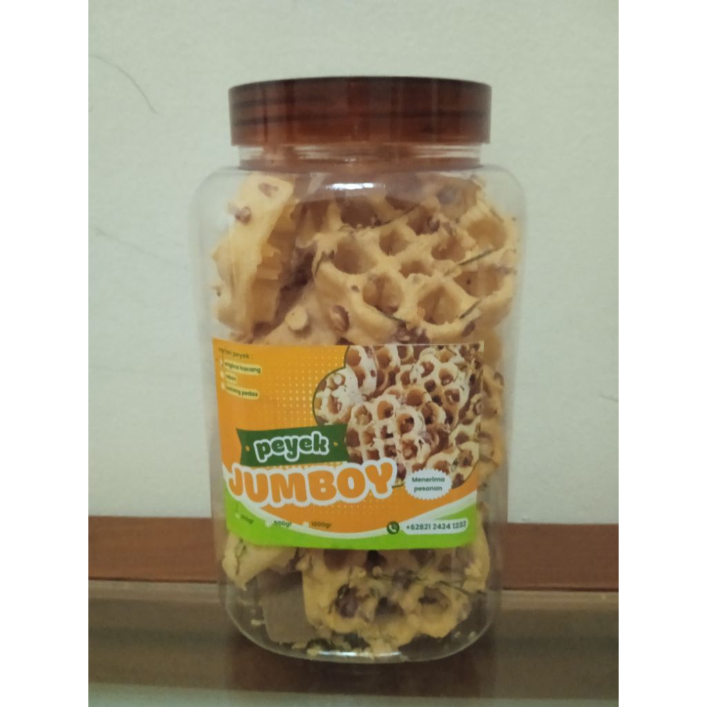 

Peyek Kacang 2L / peyek kembang goyang / peyek original JUMBOY 245G Kriuk renyah