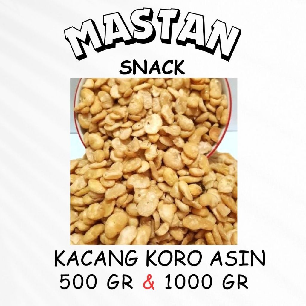 

[500gr & 1kg] Kacang Koro Asin Kupasan