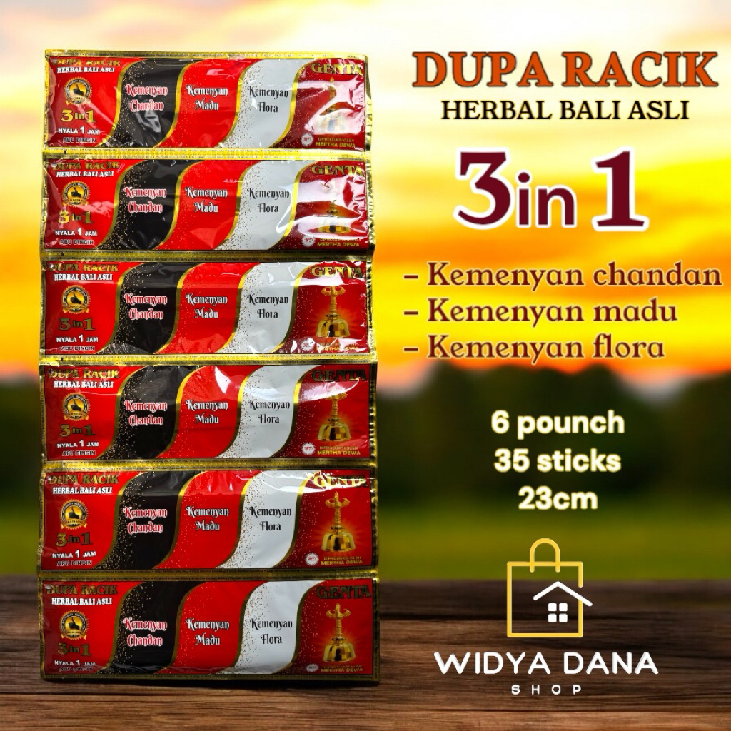 Dupa RACIK 3in1 RENTENG - herbal bali asli cap GENTA