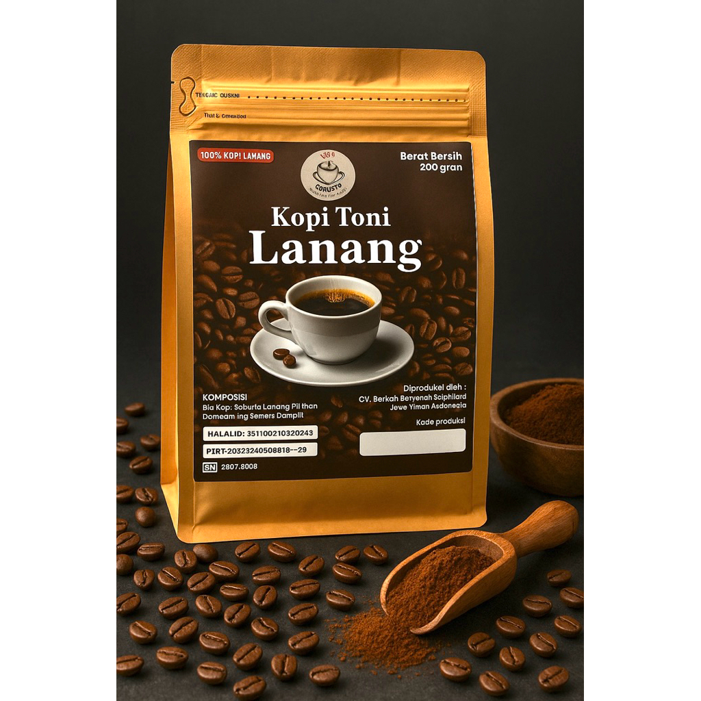

BARU!! BUBUK KOPI PANGGANG /OVEN KOPI LANANGKEMASAN 200 gram TERMURAH BIJI PREMIUM
