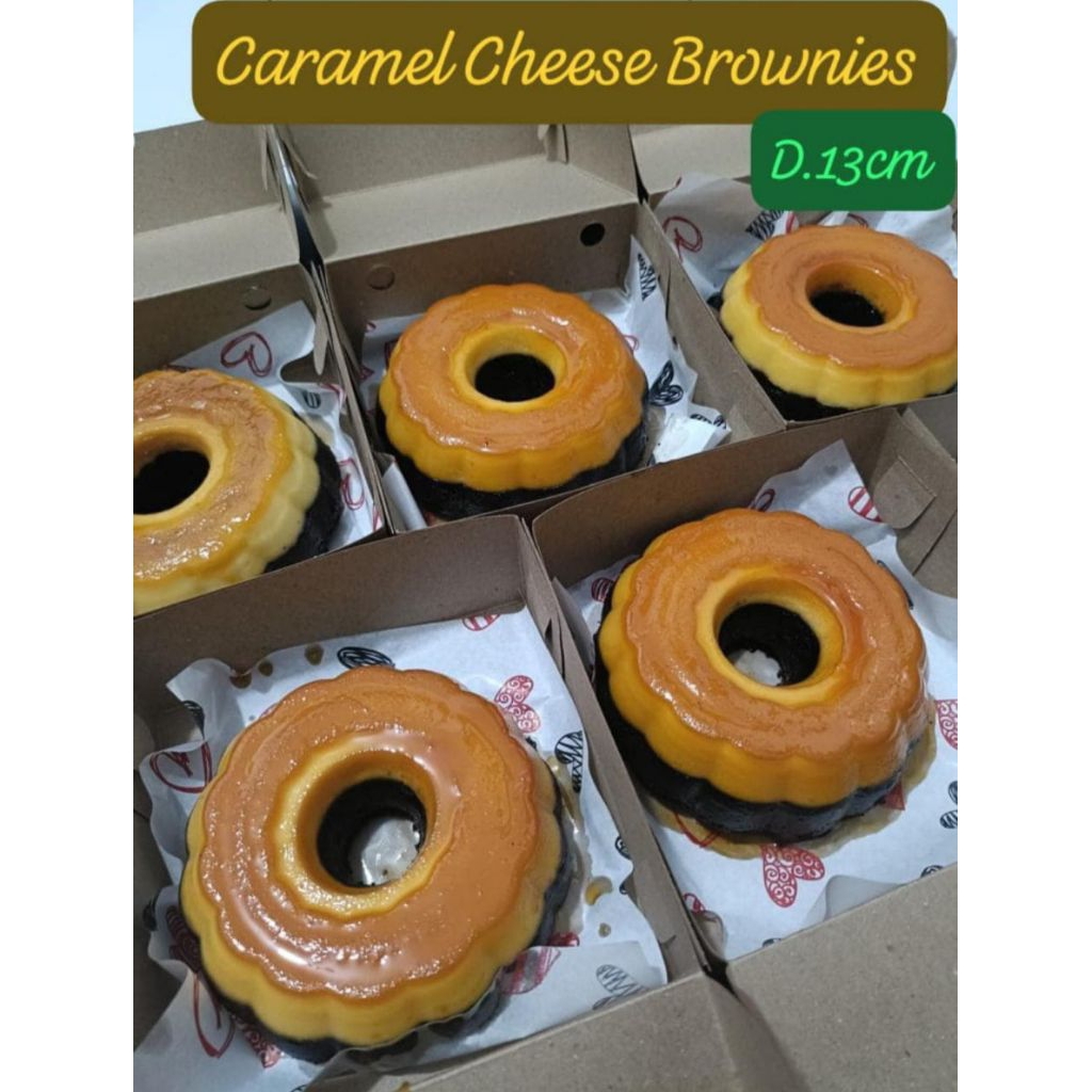 

Brownies ketan hitam keju karamel