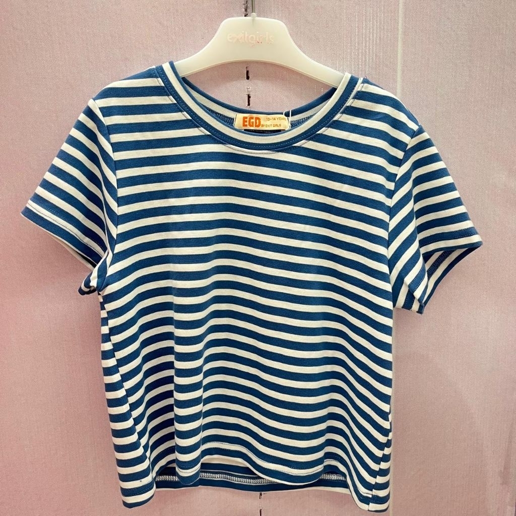 EXIT GIRLS Baju Kaos Lengan Pendek Anak Perempuan Usia 5-14 Tahun Original