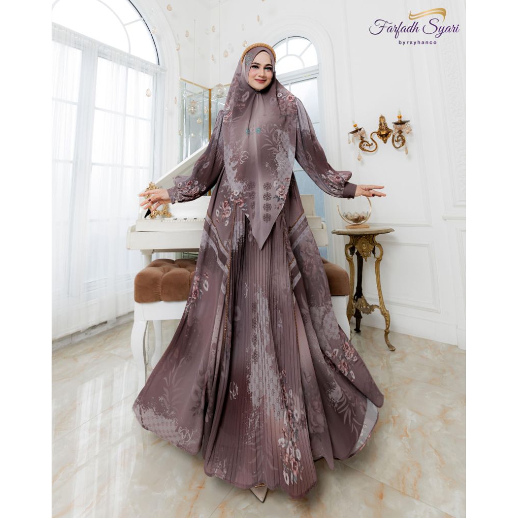 NAZAWA-ASKIA GAMIS SET KHIMAR SERIES BY FARFADH SYAR'I