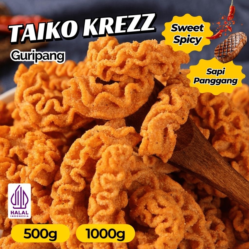 

Snack Taiko Krezz Guripang 500g/1000g Hampers Lebaran Idul Fitri/Parcel Lebaran Idul Fitri Jajan Lebaran