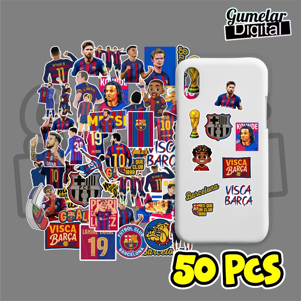 

STIKER PACK BARCELONA STIKER TUMBLER STIKER PACK ISI 50PCS STIKER PACK VISCA BARCA