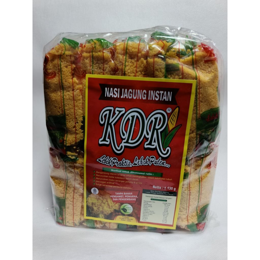 

Nasi Jagung Instan jowo 1,3Kg isi 10pcs - Tinggal Seduh, Cocok untuk Diet & Gaya Hidup Sehat