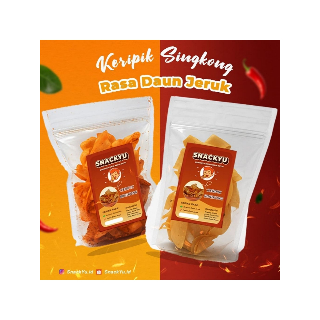 

Keripik Singkong ORIGINAL DAUN JERUK / Original 50gr / 100gr / 250gr | Snack Rumahan Renyah Gurih