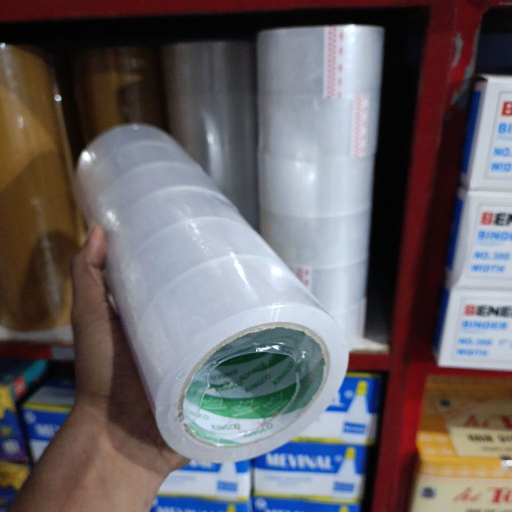 

(1 slop isi 6) lakban bening 90yard