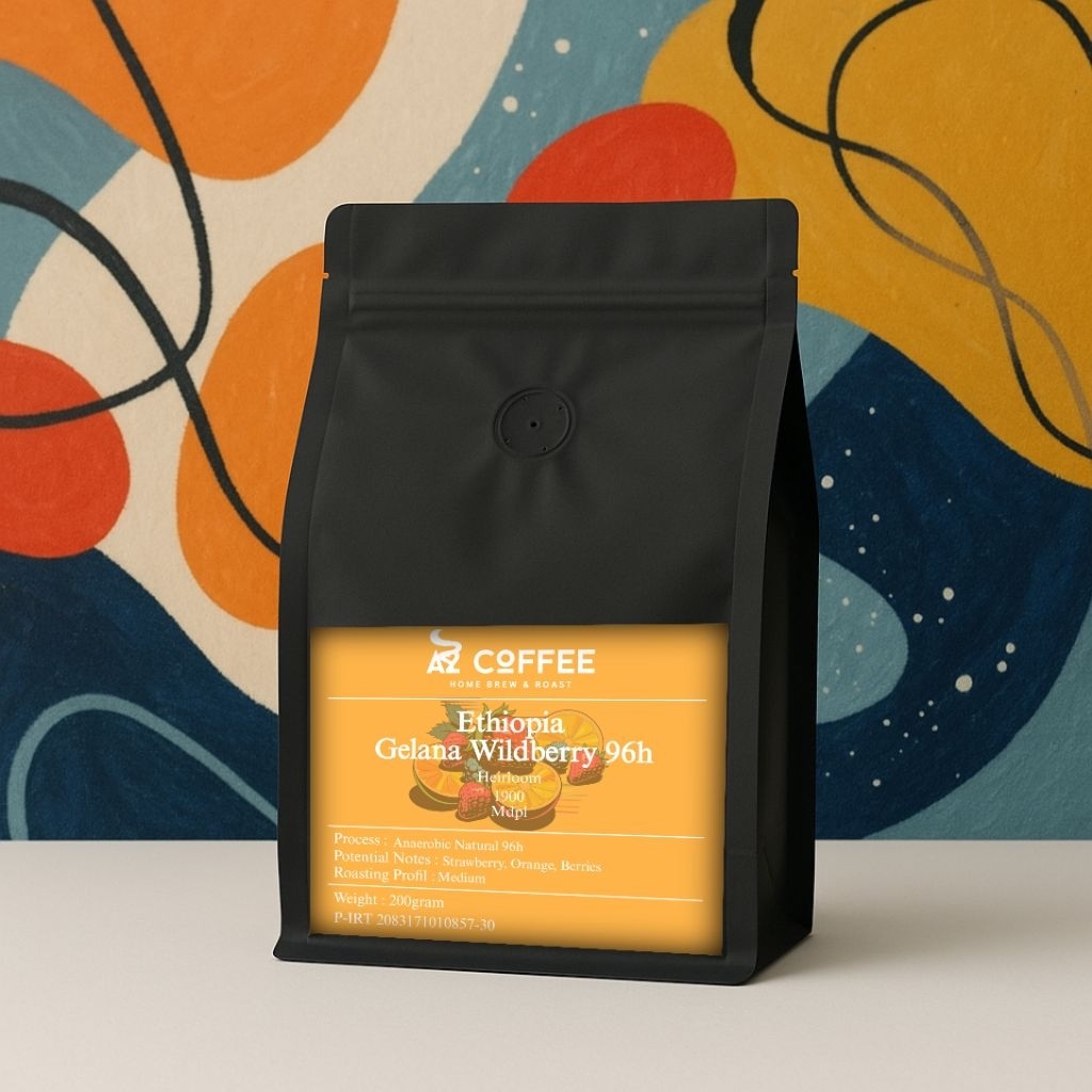 

A2Coffee Biji Kopi Arabica Roasted Beans Ethiopia 96h Gelana Wildberry 200gr