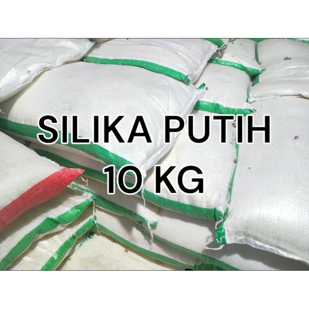 Silika putih 10 kg / pasir silika putih / pasir silika / silika putih / pasir aquascape / pasir aqua
