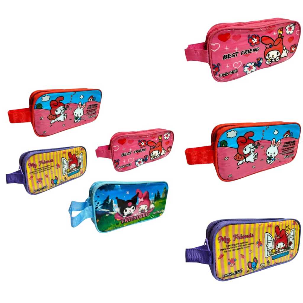

Kotak Pensil Case Resleting / Pensil Case Karakter Sanrio Murah