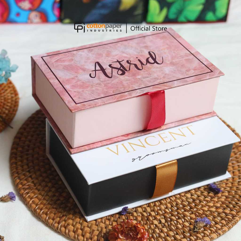 

Box Bridesmaid / Box Groomsman / Box Custom / Hardbox / Size 18x11x5cm