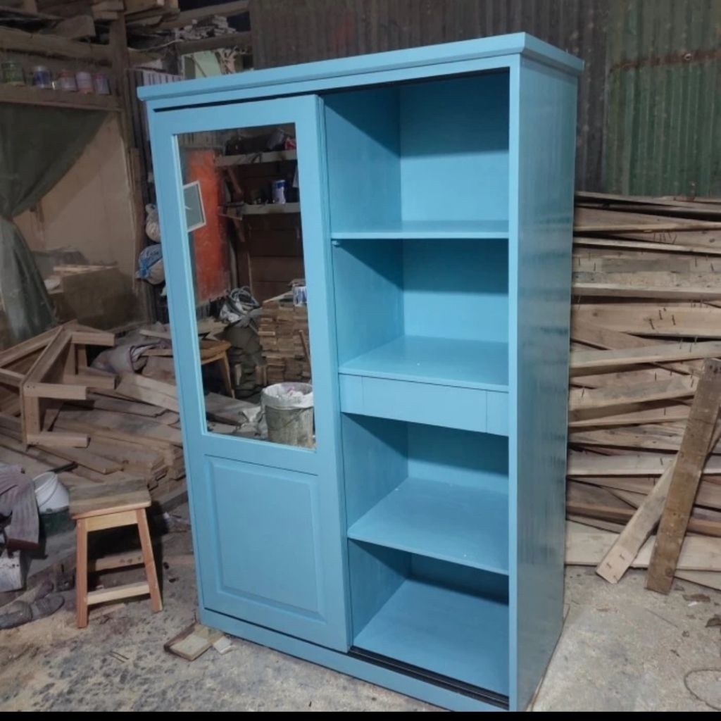 lemari baju kayu 50x100x200/lemari baju minimalis kayu jati belanda