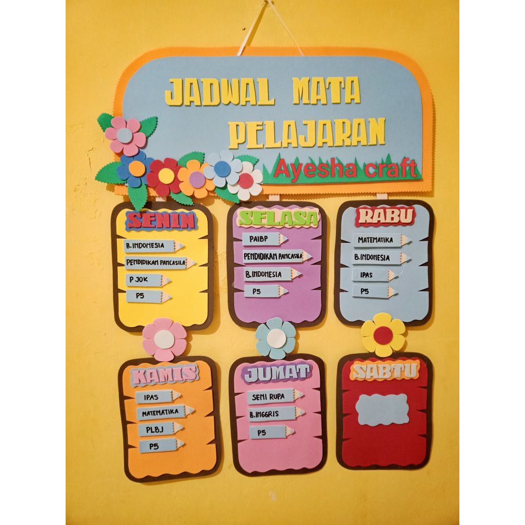 HIASAN DINDING KELAS#JADWAL PIKET KELAS