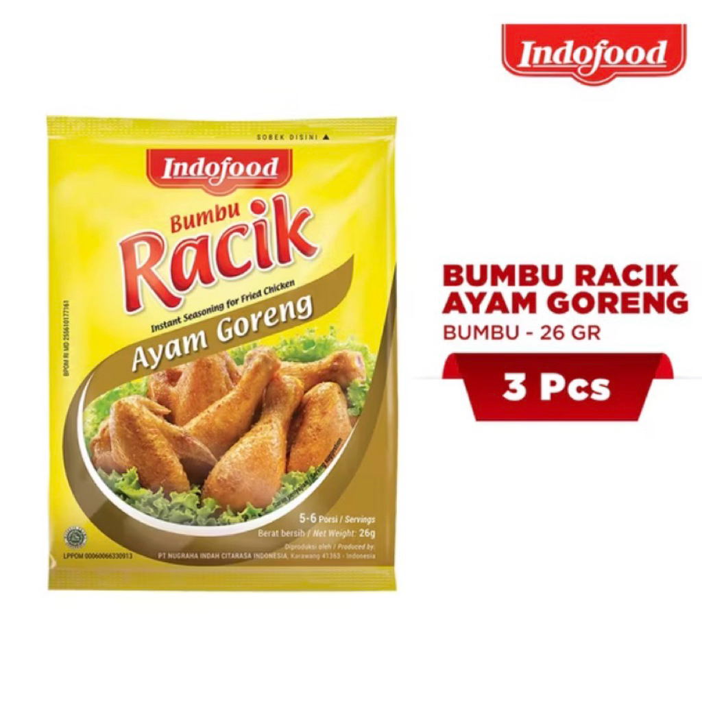 

racik ayam goreng 3pcs