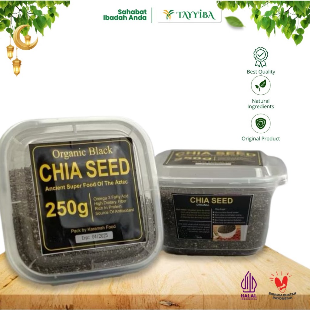 

Chia Seed Chiaseed Organic Black Premium Original Untuk Diet 250 gram