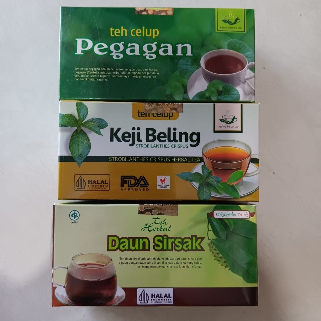 

TEH CELUP HERBAL BERKHASIAT UNTUK BERBAGAI PENYAKIT || TEH PEGAGAN || TEH DAUN SIRSAK || TEH KEJI BELING