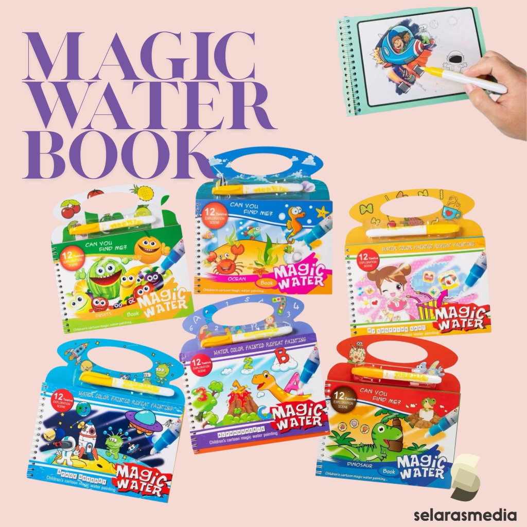 

MAGIC WATER BOOK | BUKU WARNA | BUKU SULAP | BUKU WARNA AIR | BUKU EDUKASI