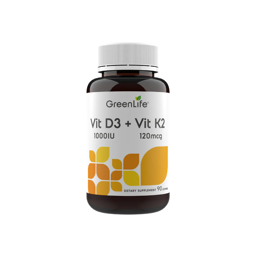 GreenLife Vitamin D3 + Vitamin K2 90 softgel